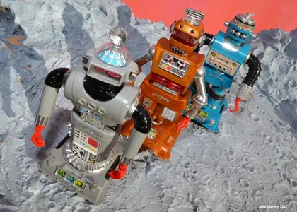 Three Toy Robots: