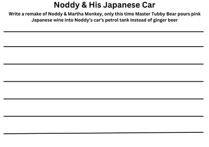 Noddy Story Time Worksheet