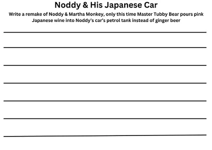 Noddy Story Time Worksheet