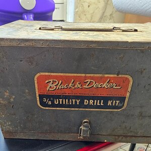 Mid 1950s Black and Decker drill box