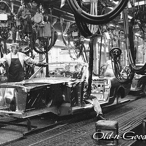 1964 Ford Mustang assembly line