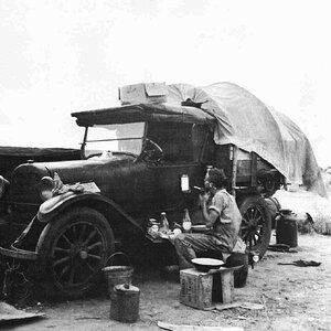 Migrant worker shaving