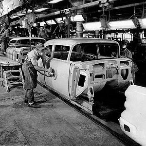 54 Buick Bodyshop area