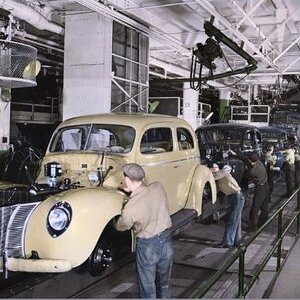 Ford Assembly Line 1940s
