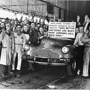 LAST BUICK OFF THE ASSEMBLY LINE FEBRUARY 3 1942