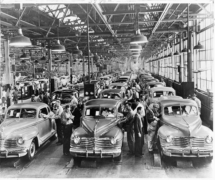 1942 MODEL PLYMOUTH ASSEMBLY LINE FALL 1941