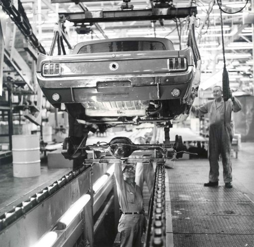 1964 mustang assembly line