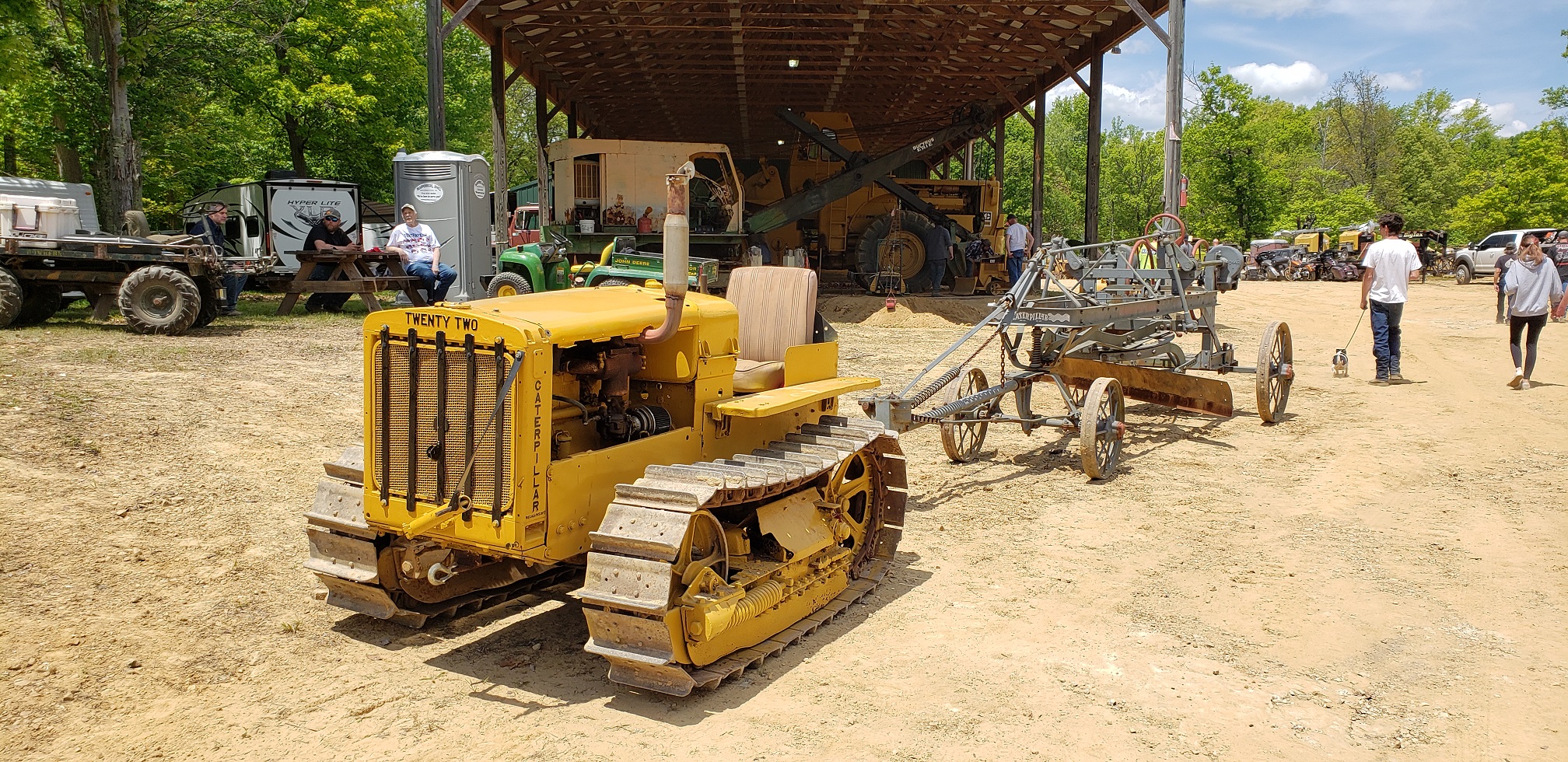 Cat 22 with grader