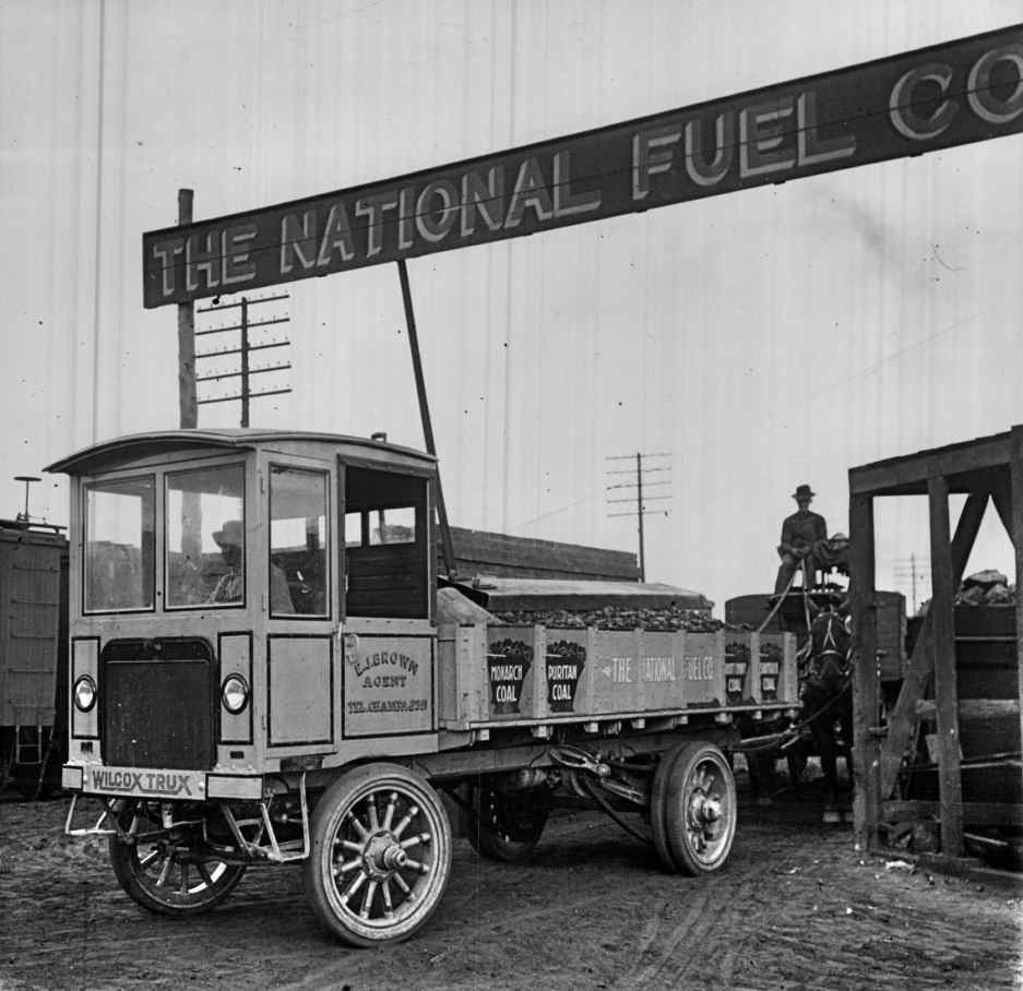 Coal delivery truck