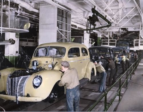 Ford Assembly Line 1940s