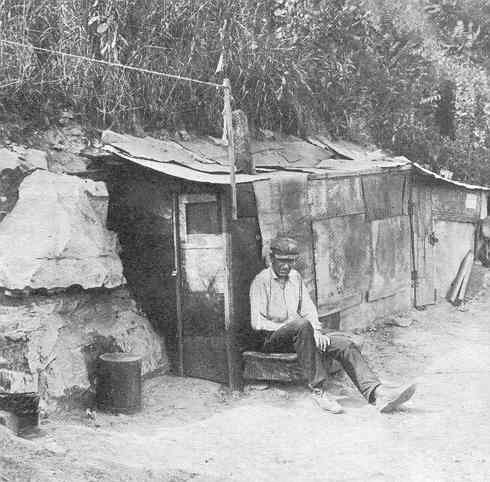 Hooverville shack