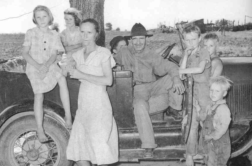 Oklahoma migrant worker family 1936