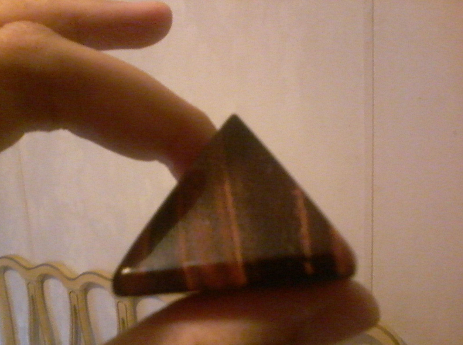 Red tiger's eye pyramid 2