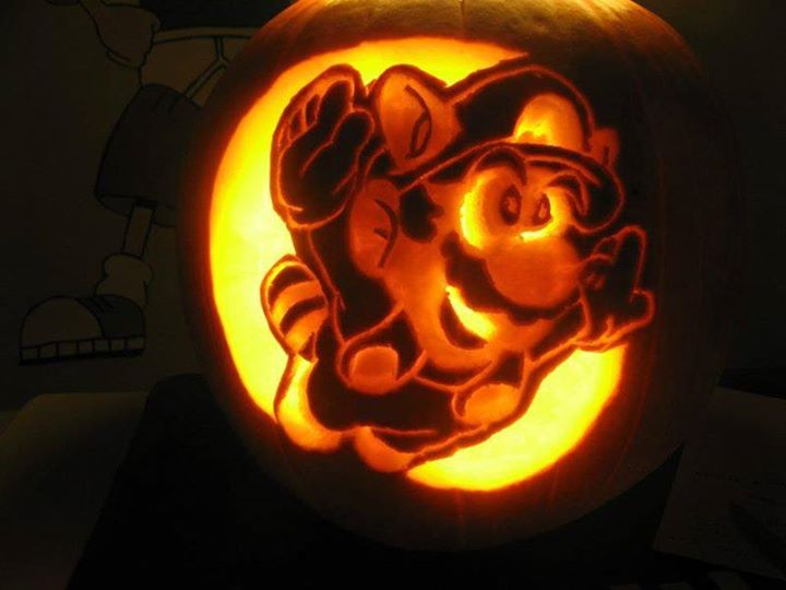 Super Mario Pumpkin Carving