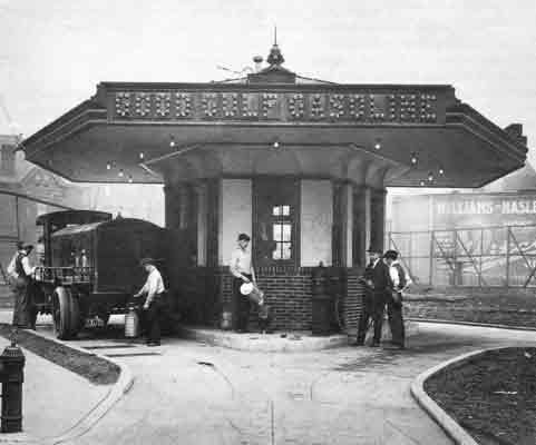 The first drive in service station