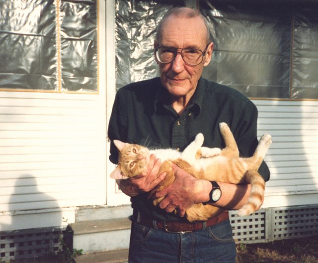 William S. Burroughs & Cat