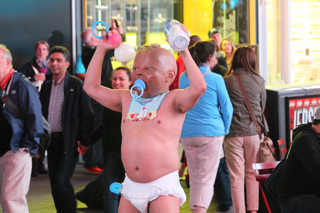 Remember the giant baby in Times Square ????? | Here he is u… | Flickr