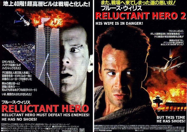 Die Hard 1 & 2 posters (Asian translation). Pay special attention to the  taglines : r/pics