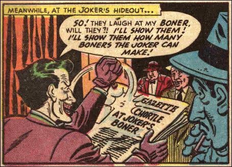 Joker's Boner, back when boner meant mistake : r/agedlikemilk