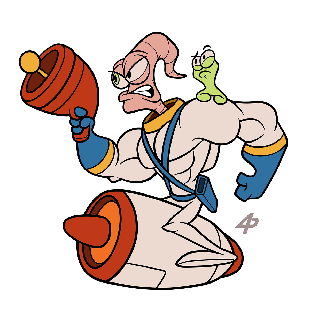 Earthworm Jim on Behance