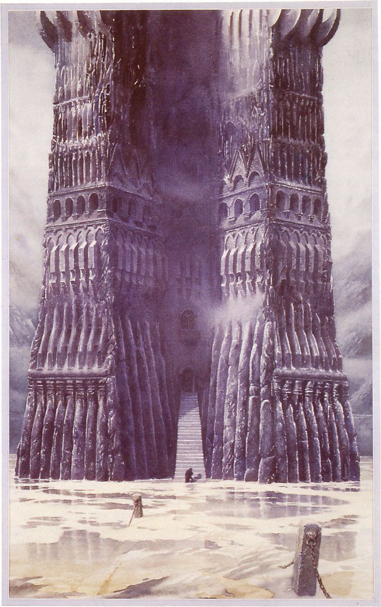 Twitter 上的 Imladris Films：La Torre de Orthanc en Isengard según los dos  principales ilustradores del mundo de Tolkien, Alan Lee y John Howe.  https://t.co/uokpJkRq30 / Twitter