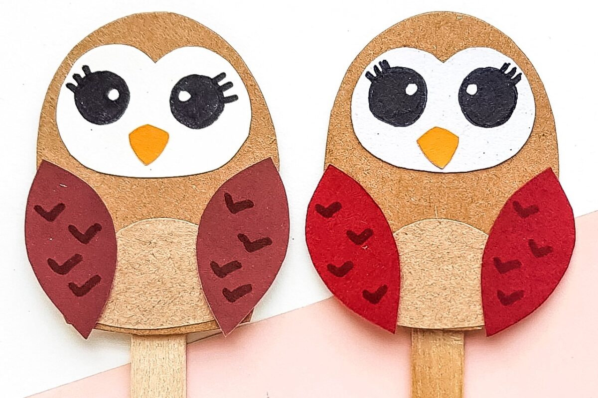 Papercraft Owl Puppet - kids owl craft - Frugal Mom Eh!