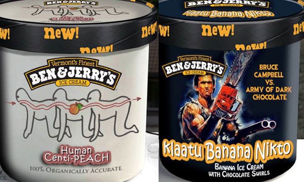 Human Centi-Peach,' 'Camp Crystal Cake,' and other horror movie-inspired Ben  and Jerry's flavors | Dangerous Minds