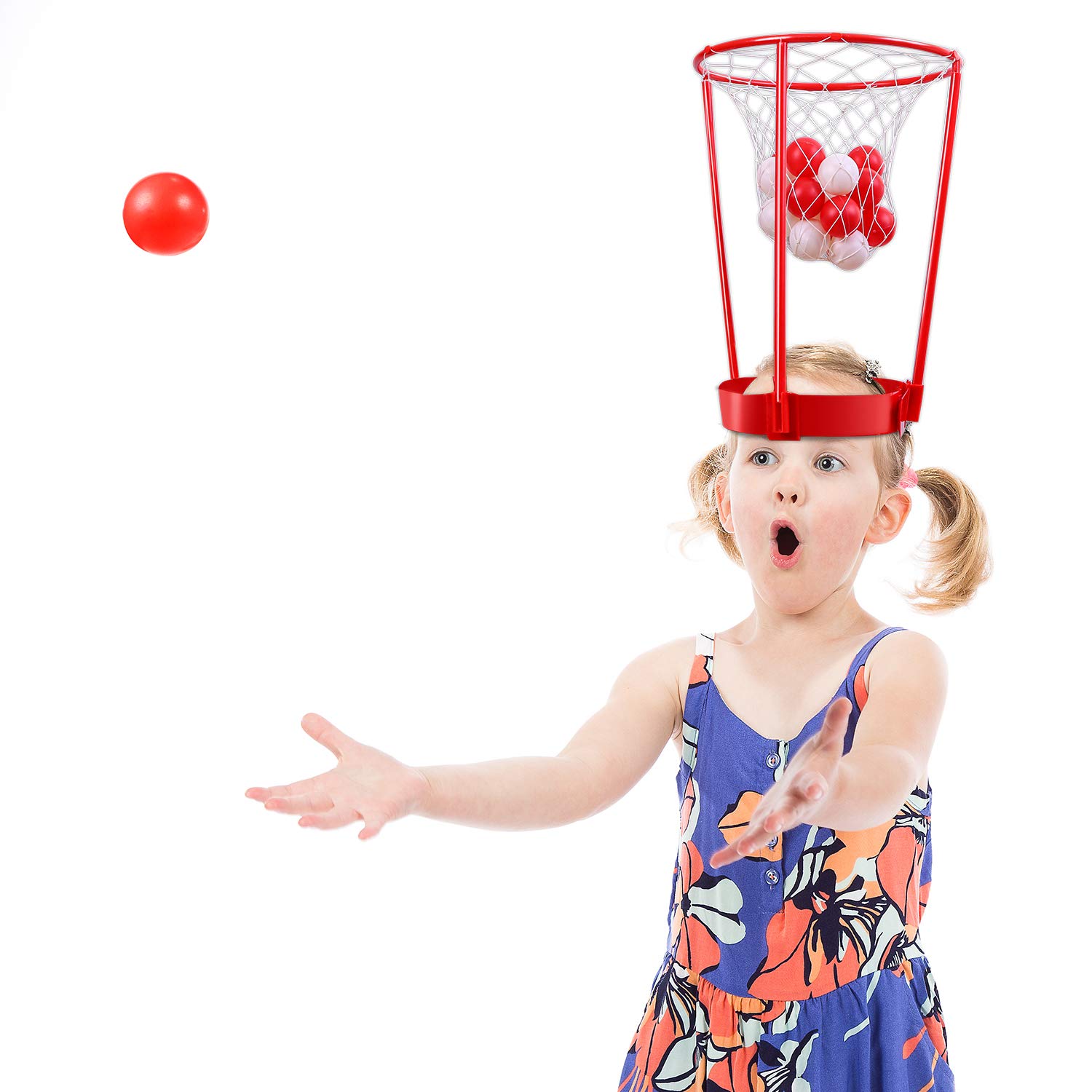 Aneco 2 Set Christmas Head Hoop Basketball Game for Christmas Party Game  Gifts Basket Headband Ball Adjustable Basket Net Headband with 20 Balls :  Amazon.com.au: Toys & Games