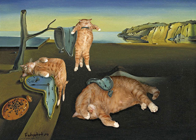 Artist Inserts Her Fat Ginger Cat Into Classical Paintings | DeMilked