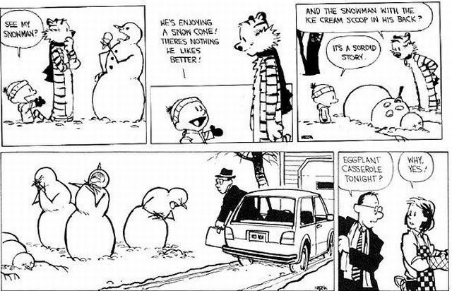 snowman_house_of_horror_04 | Calvin and hobbes snowmen, Calvin and hobbes,  Calvin and hobbes comics