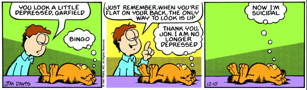 Garfield Comic Strip for December 10, 1985 