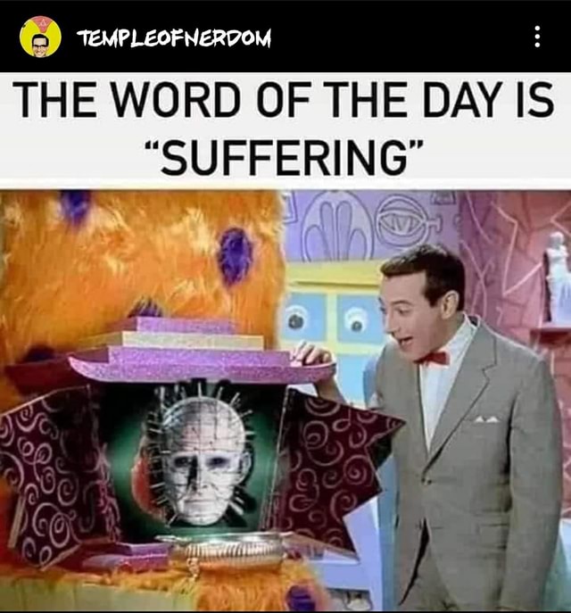 THE WORD OF THE DAY IS SUFFERING' - seo.title