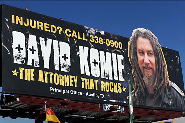 The David Komie Billboard - Best WTF??? on the Street - Best of Austin -  2012 - Critics - Media - The Austin Chronicle