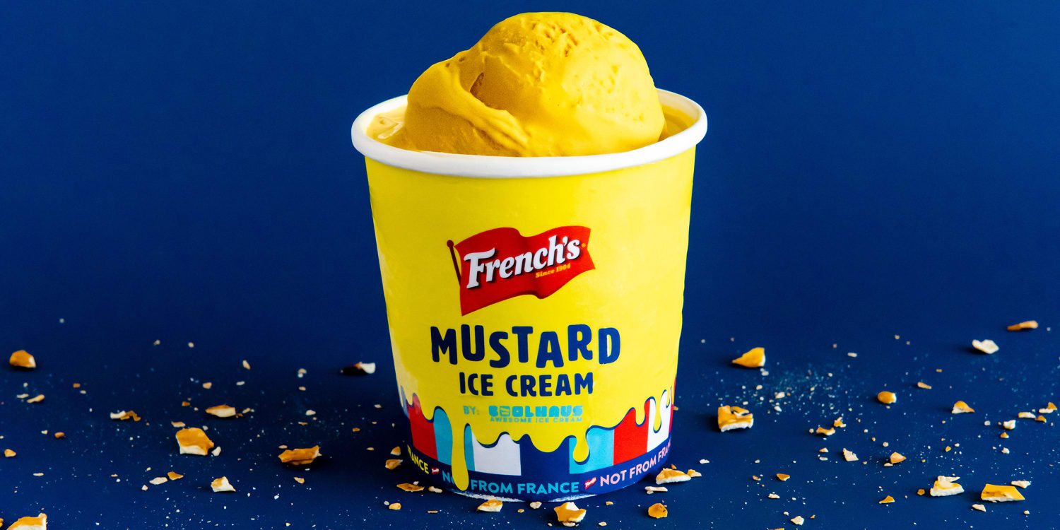 Mustard ice cream now exists and it looks exactly like mustard