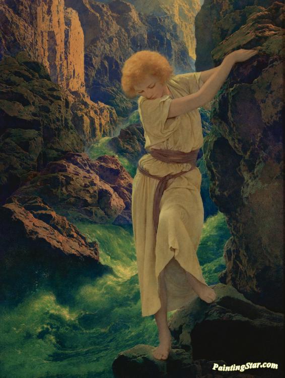 The Canyon Artwork By Maxfield Parrish Oil Painting & Art Prints On Canvas  For Sale - PaintingStar.com Art Online Store