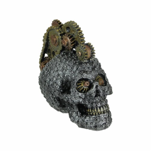 Resin Steampunk Chain And Gear Skull Statue Gothic Home Decor Figurine  Sculpture, One Size - Kroger